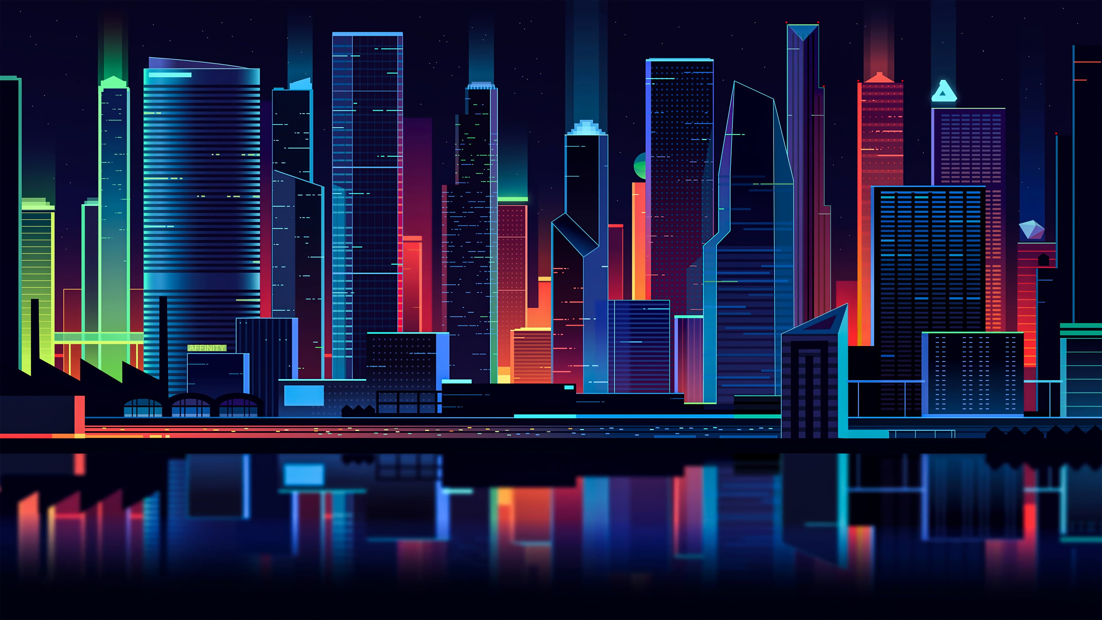 Light City Artwork Wallpapers