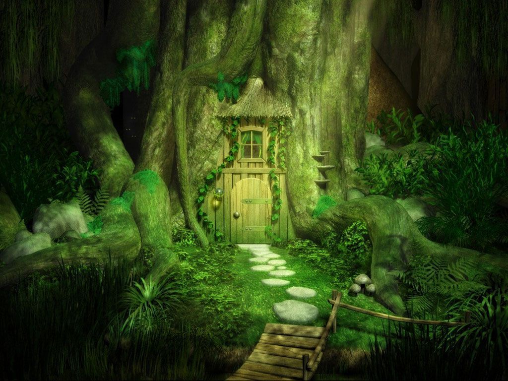 Magical Gate To Artistic Forest Wallpapers