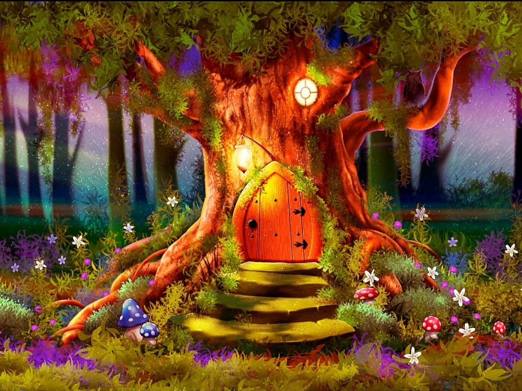 Magical Gate To Artistic Forest Wallpapers