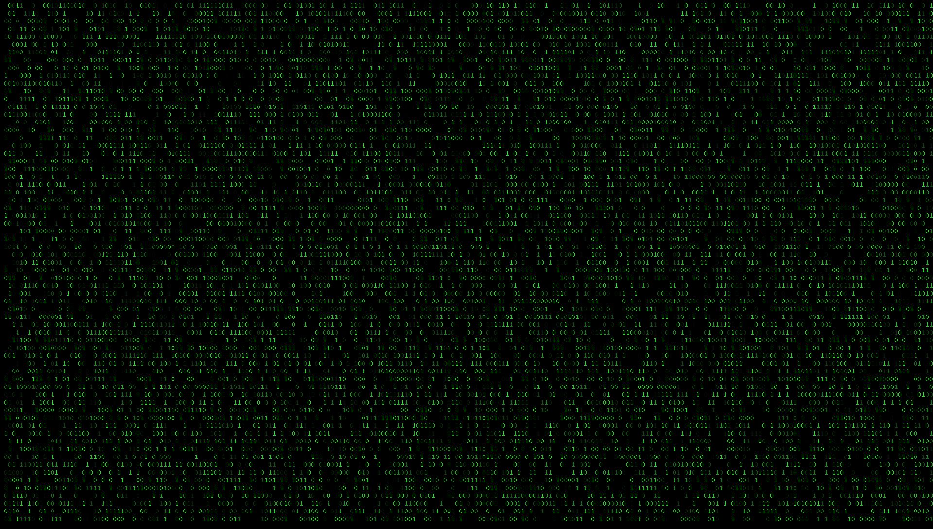 Minimal Glowing Code Binary Wallpapers