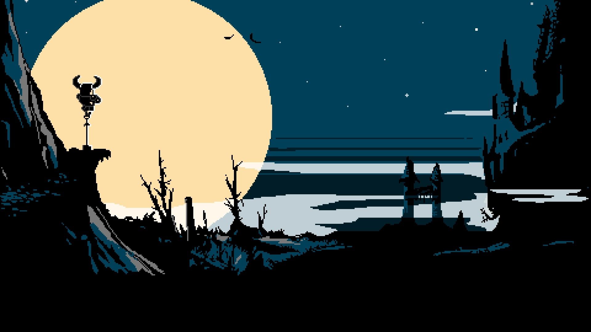 Moon Night Pixelart Wallpapers