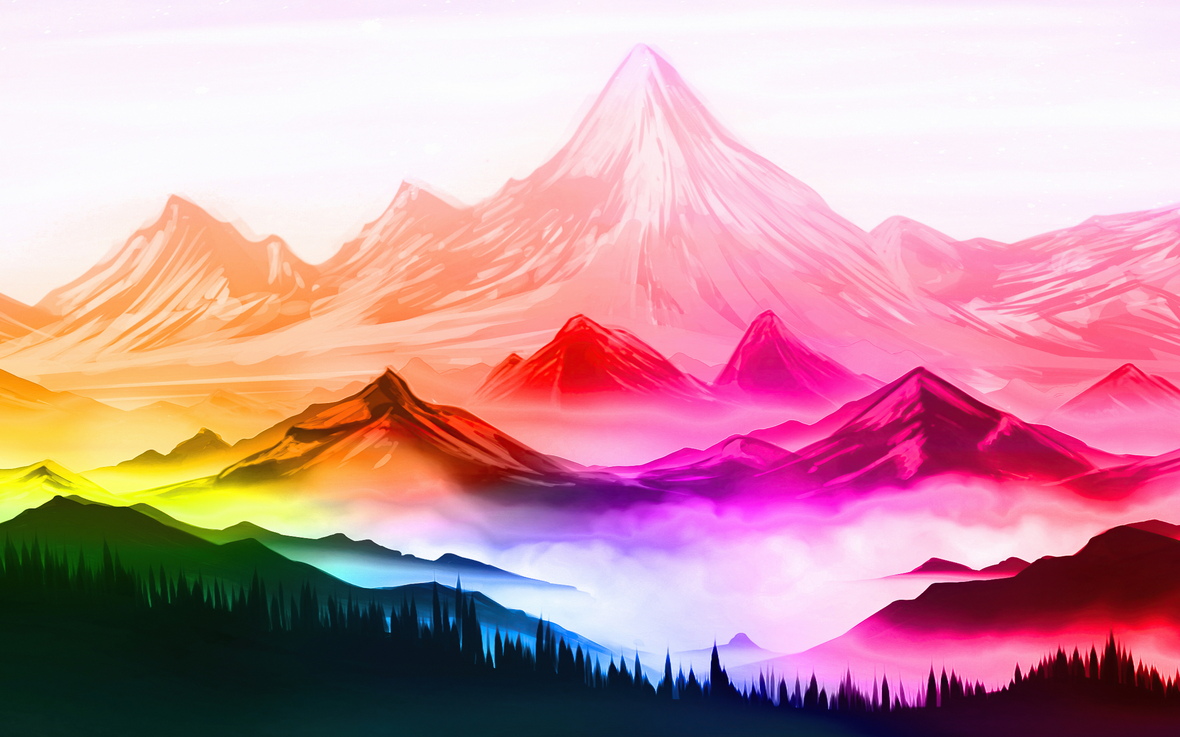 Mountains Digital Art Wallpapers