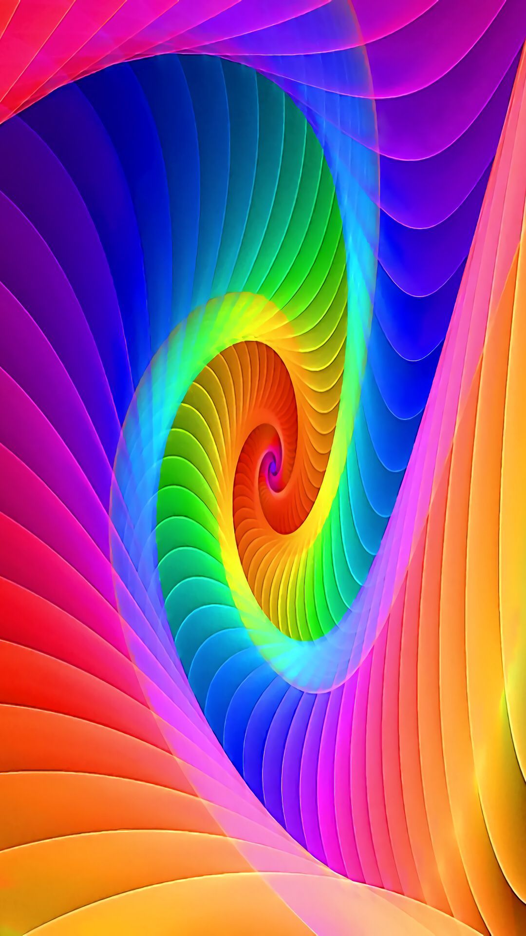 Multi Color Spiral Wallpapers