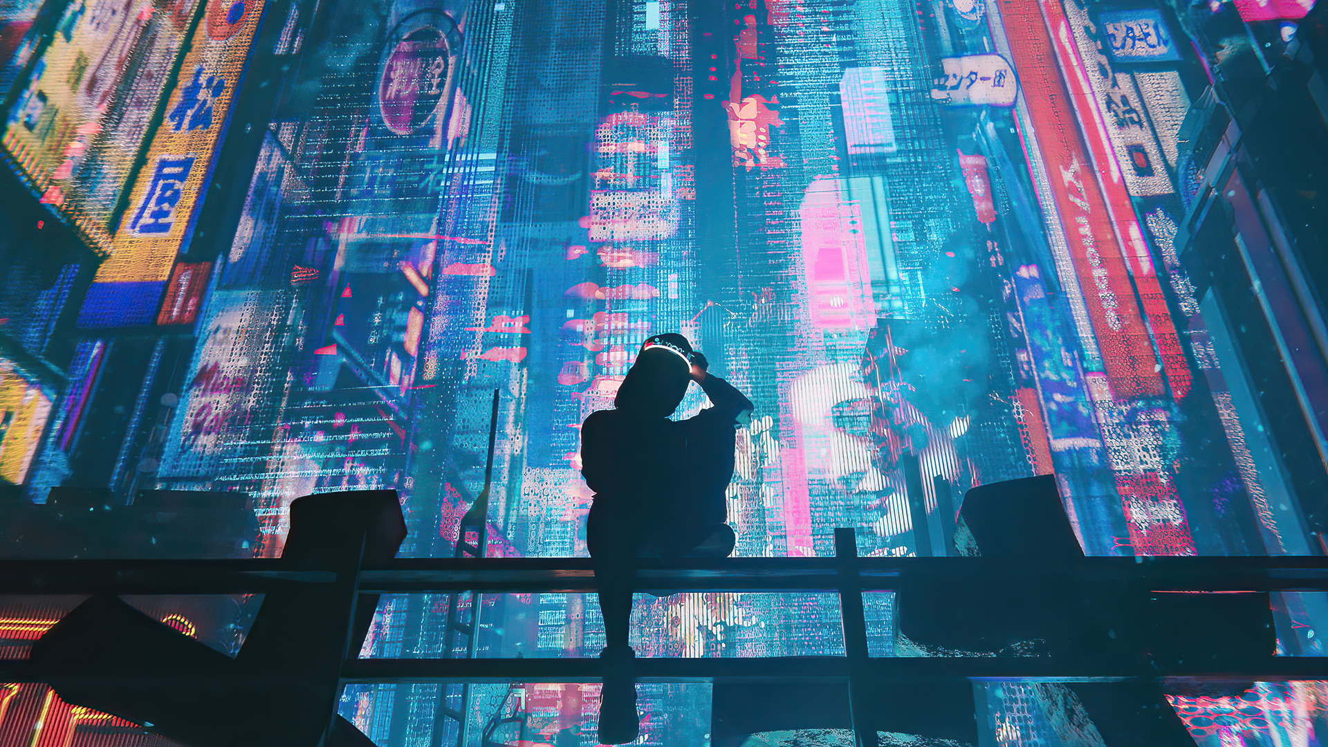 Neon Future Cyberpunk Male Wallpapers