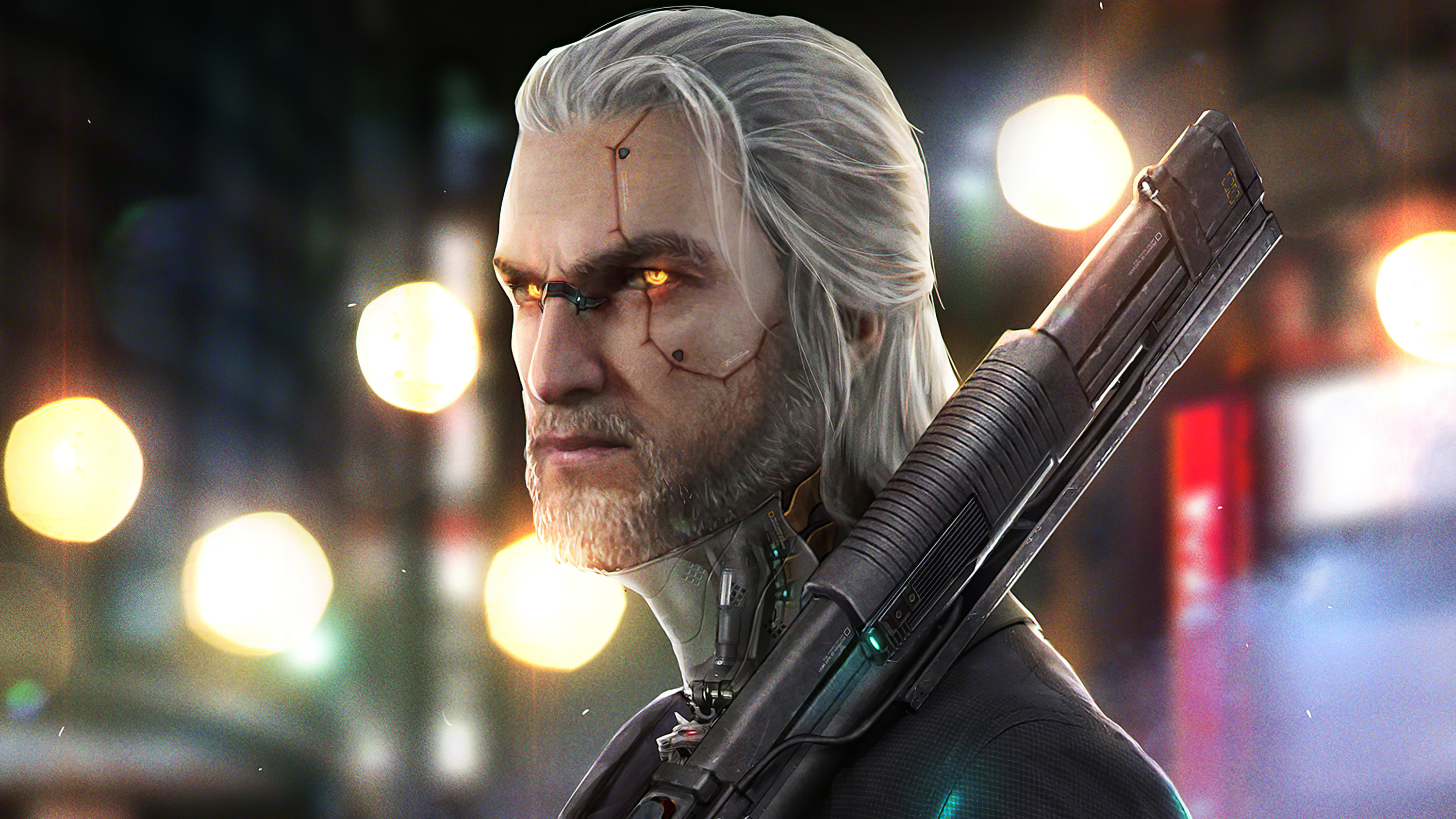 Netflix Witcher X Cyberpunk 2077 Wallpapers