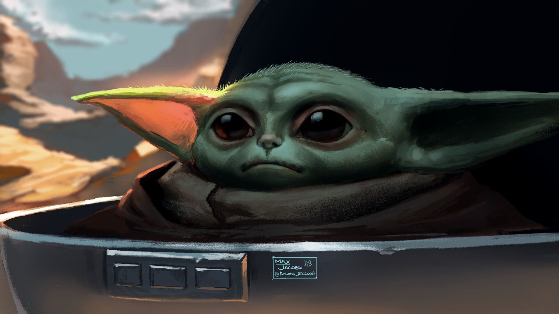 New Baby Yoda 4K Art Wallpapers