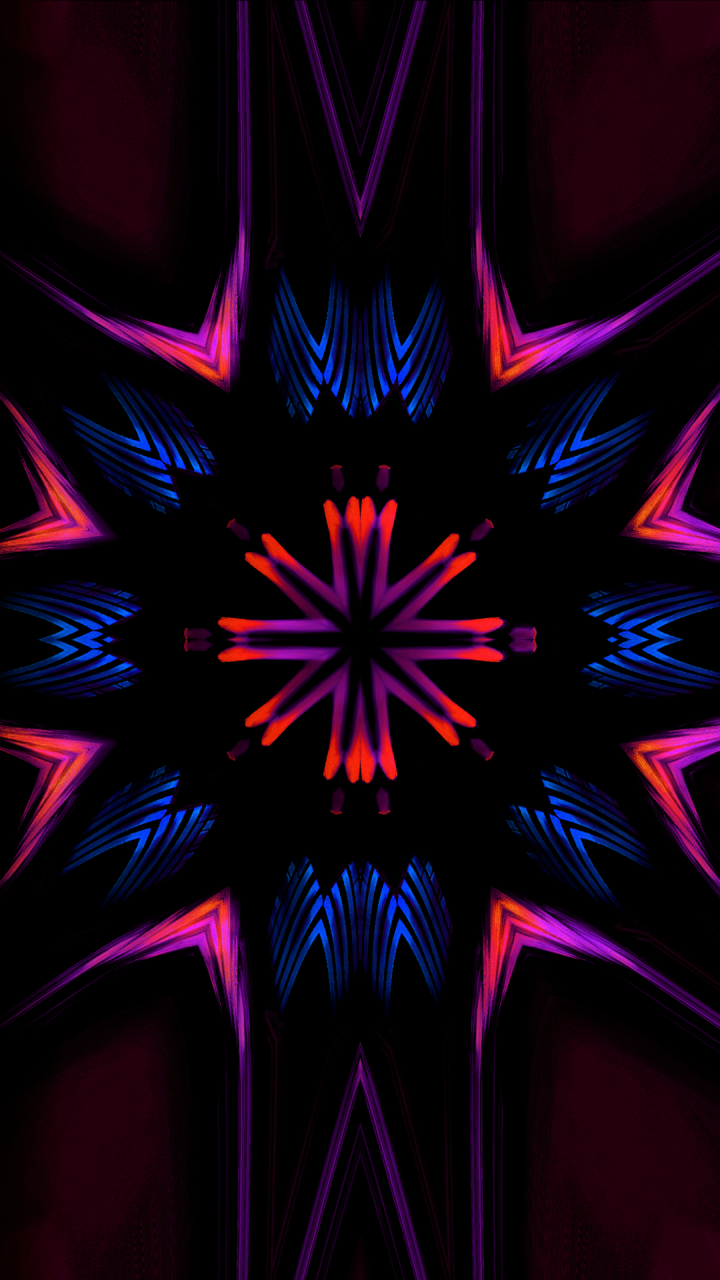 Orange And Blue Kaleidoscope Wallpapers