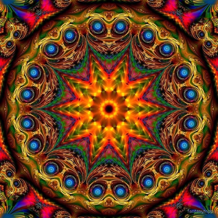 Orange And Blue Kaleidoscope Wallpapers