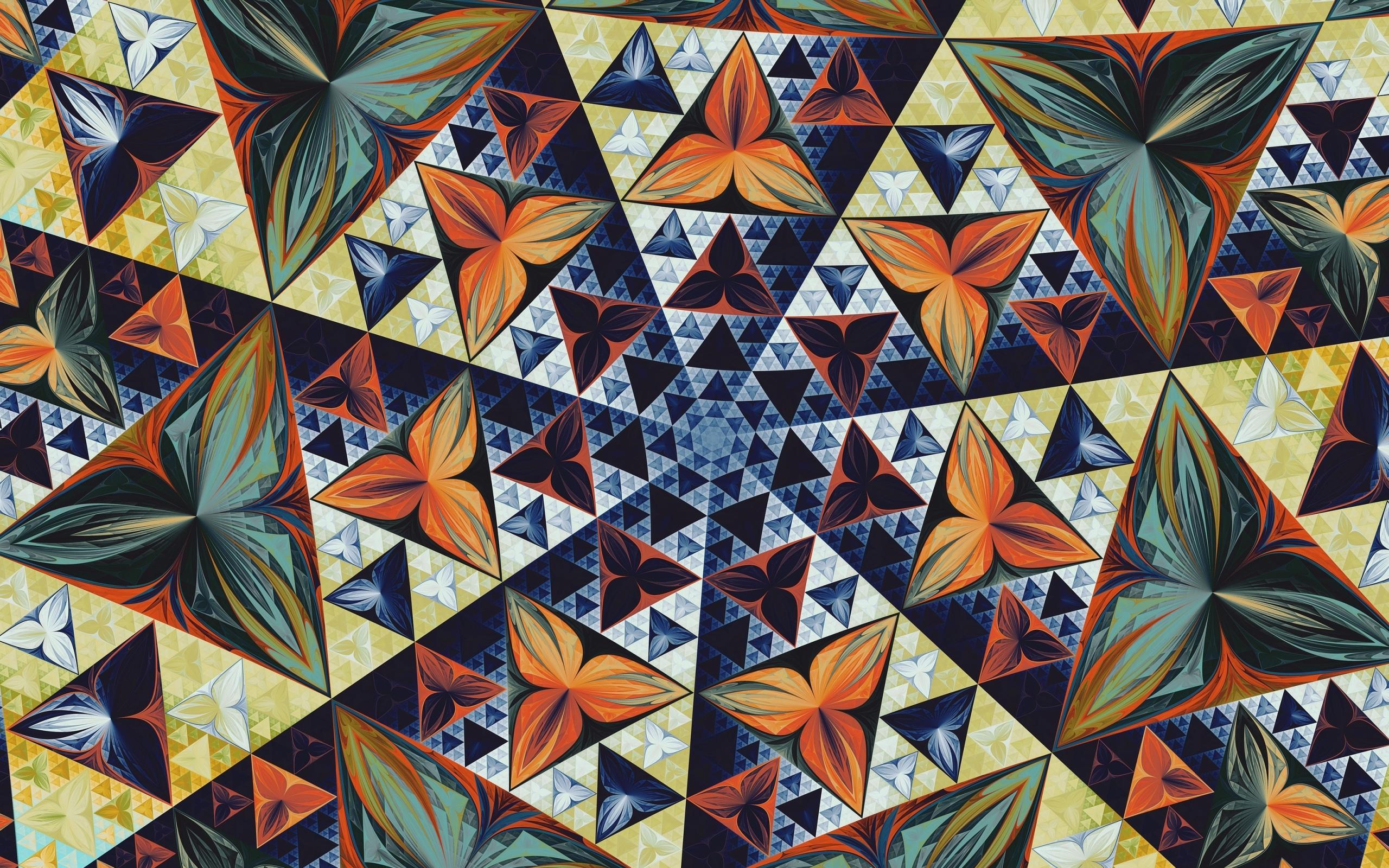 Orange And Blue Kaleidoscope Wallpapers