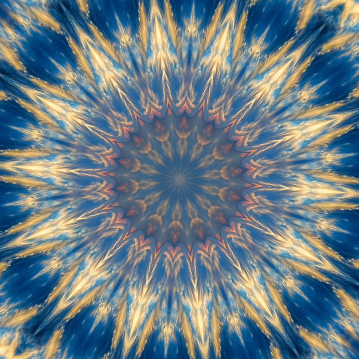 Orange And Blue Kaleidoscope Wallpapers