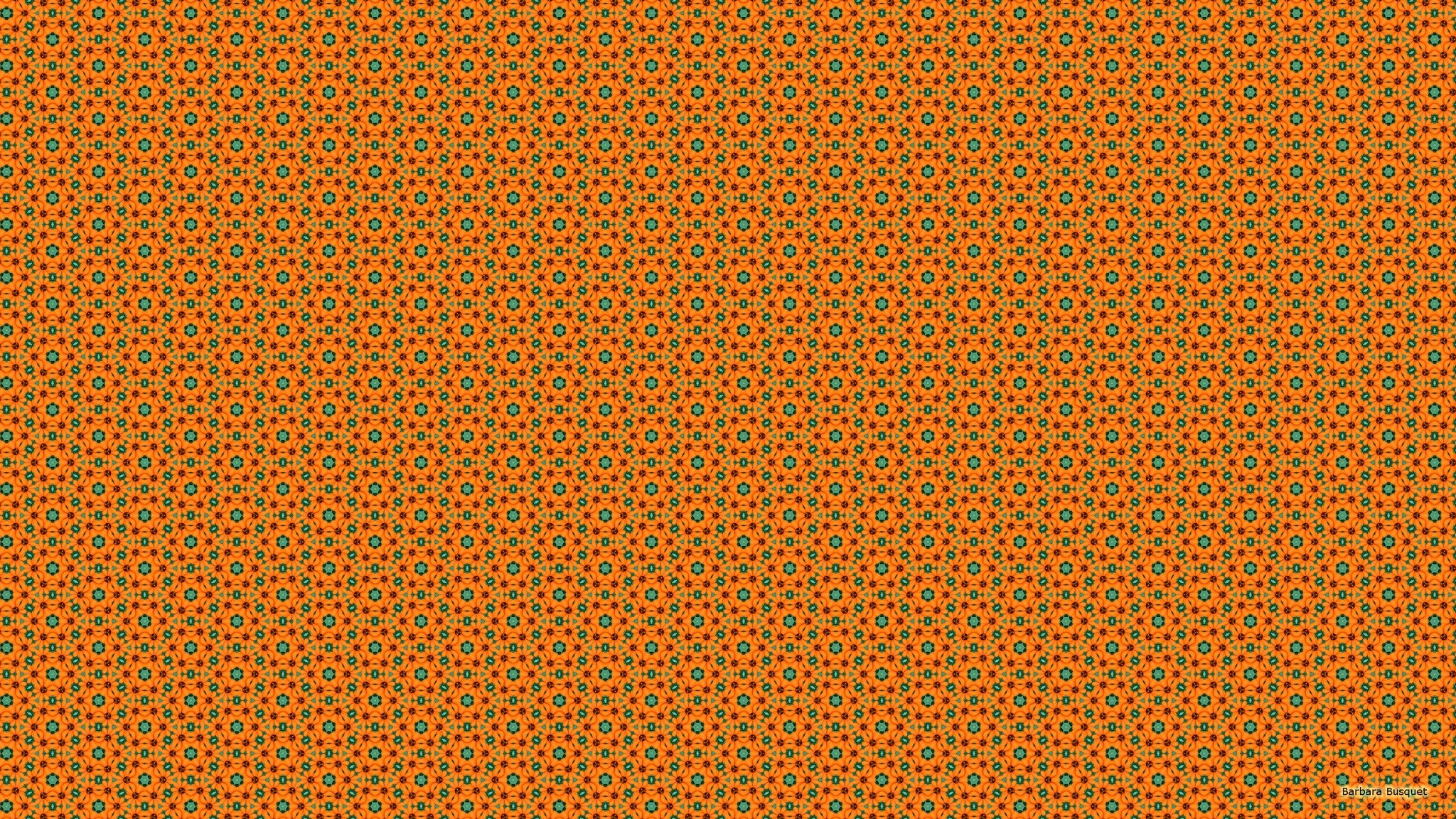 Orange Color Digital Pattern Wallpapers