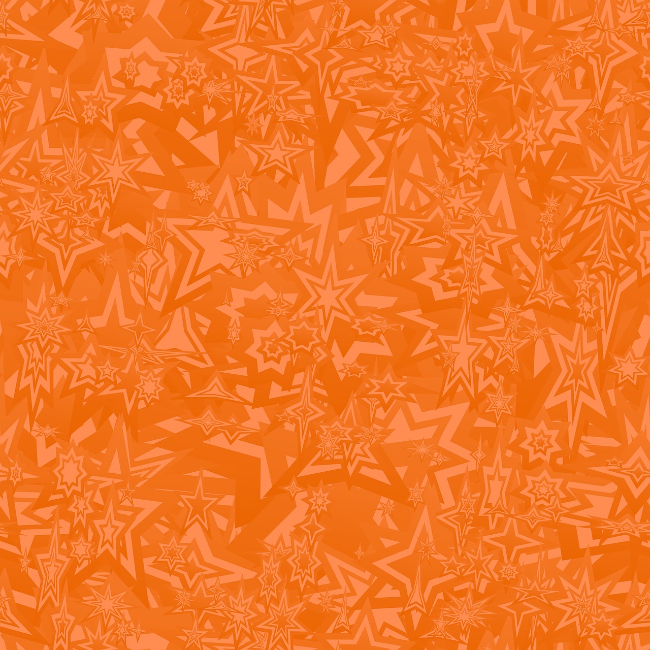 Orange Color Digital Pattern Wallpapers