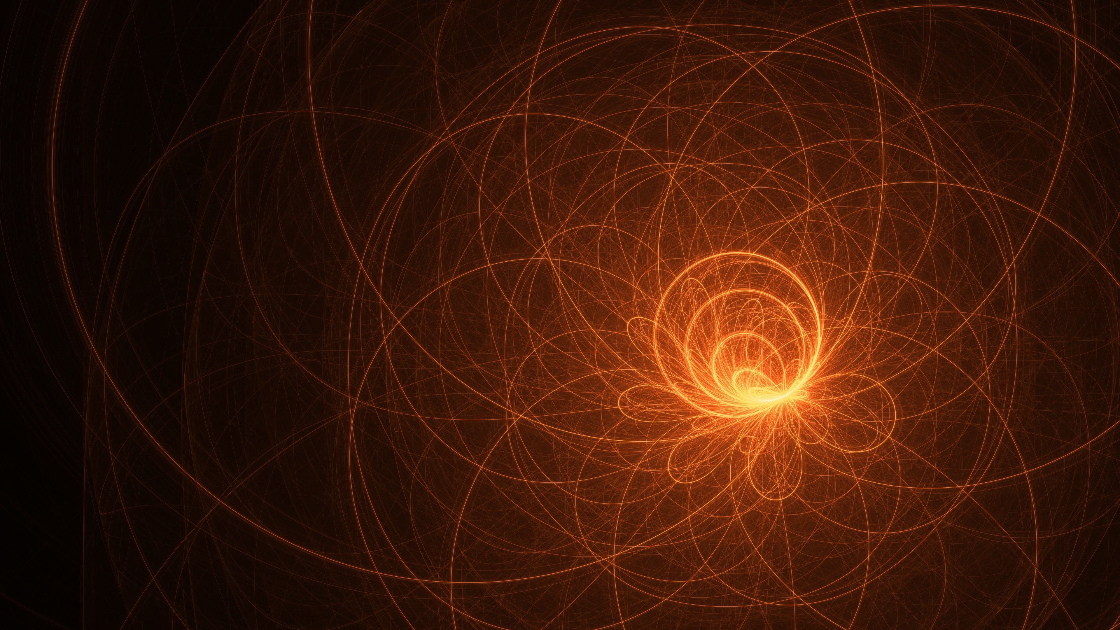 Orange Digital Cgi Art Wallpapers