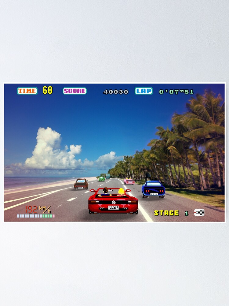 Outrun Pixel Sunset Wallpapers