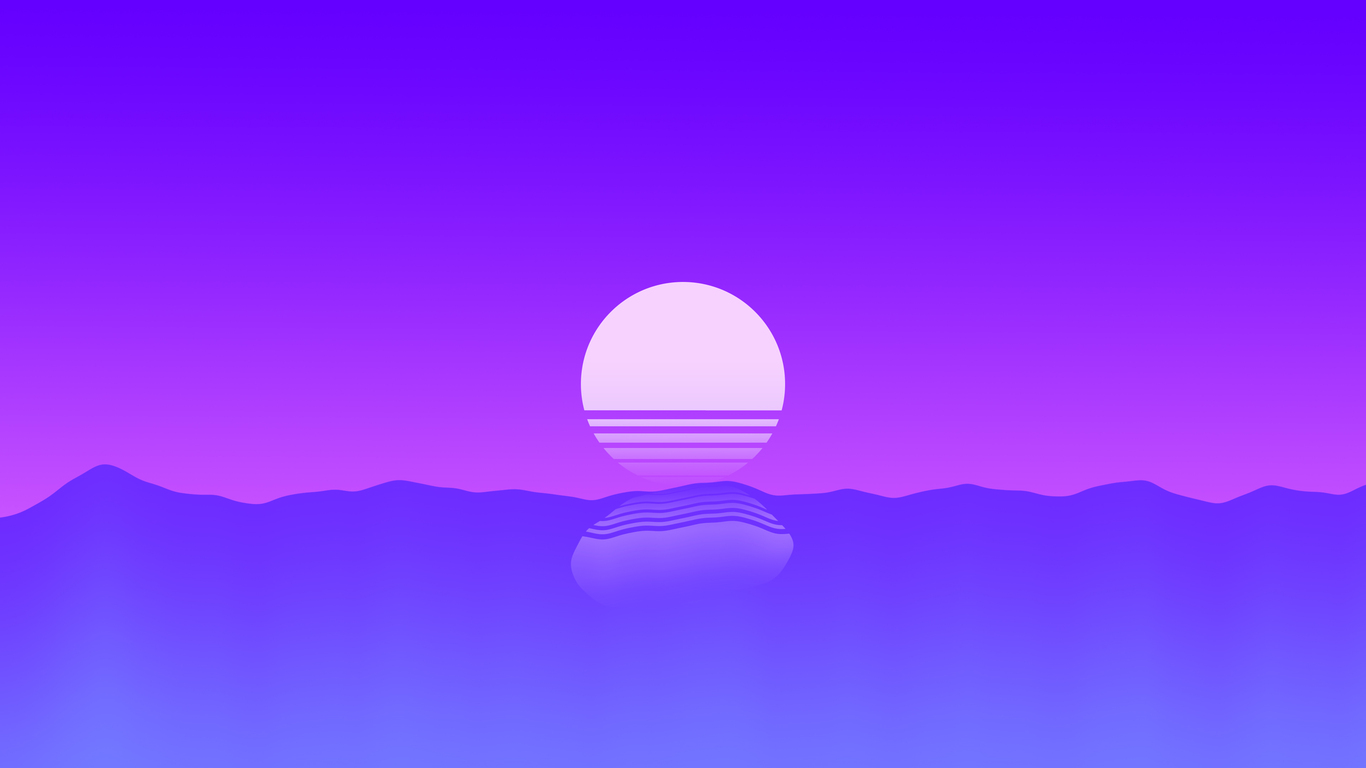 Outrun Sunset 4K Wallpapers