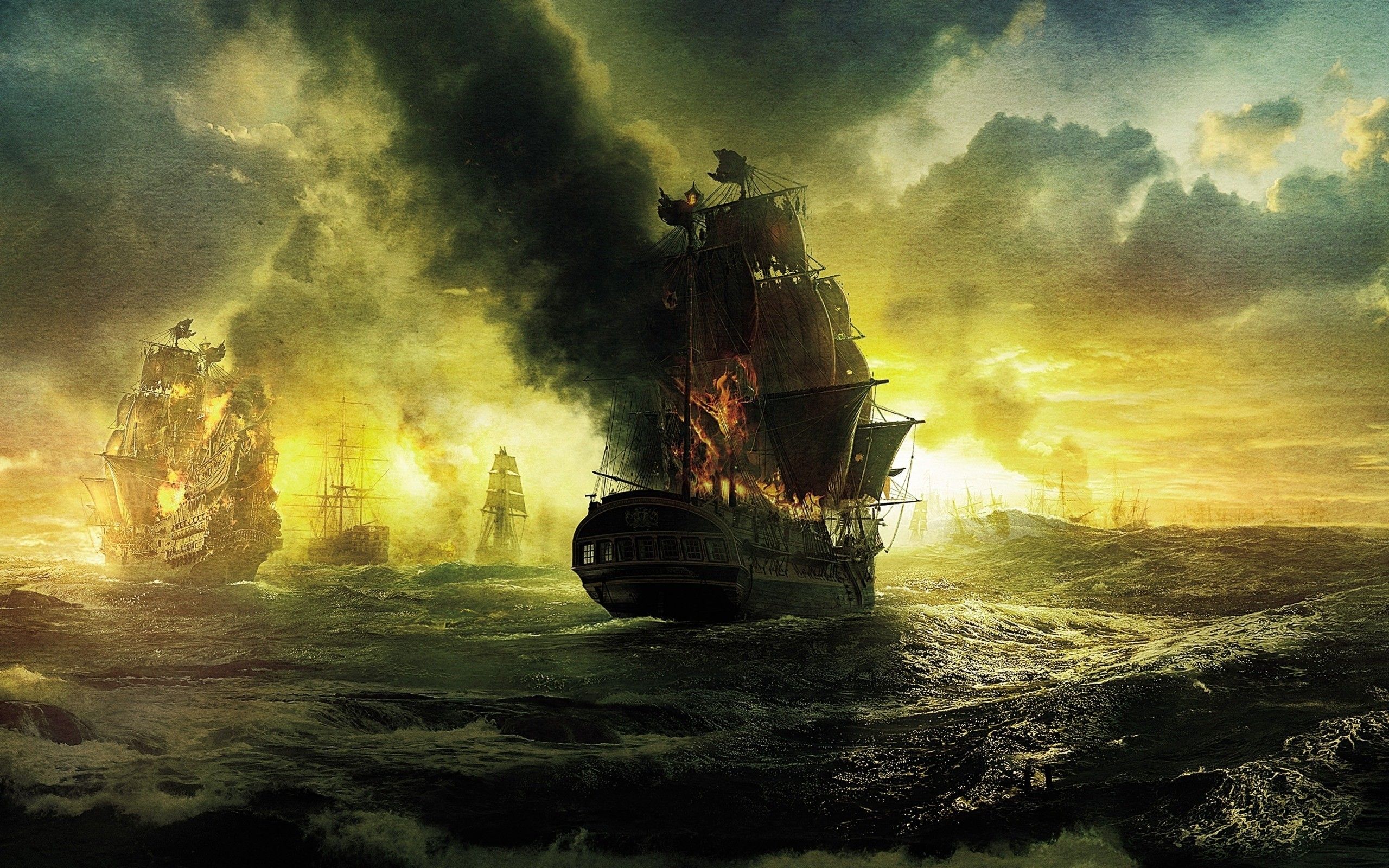 Pirates Of The Caribbean Ship Artwork Wallpapers