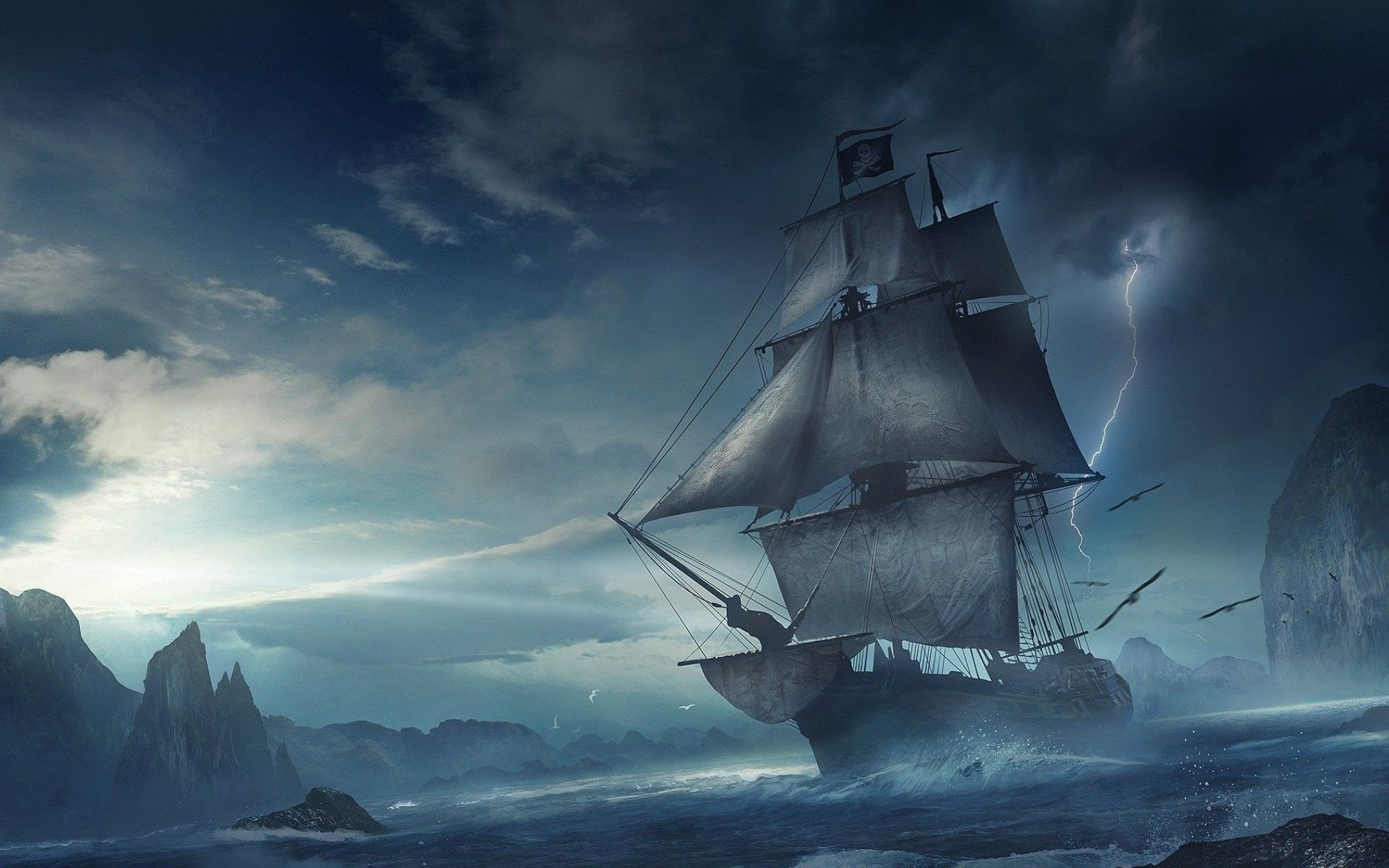 Pirates Of The Caribbean Ship Artwork Wallpapers