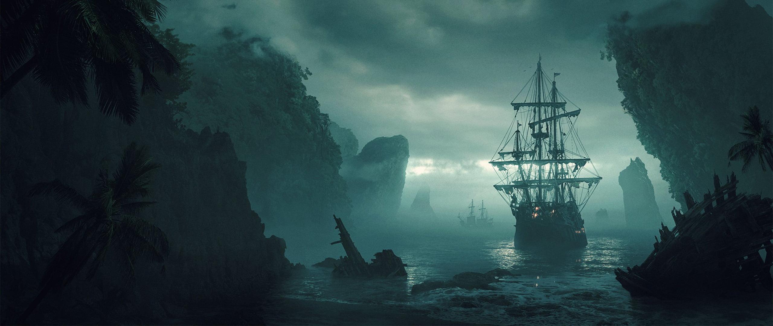 Pirates Of The Caribbean Ship Artwork Wallpapers