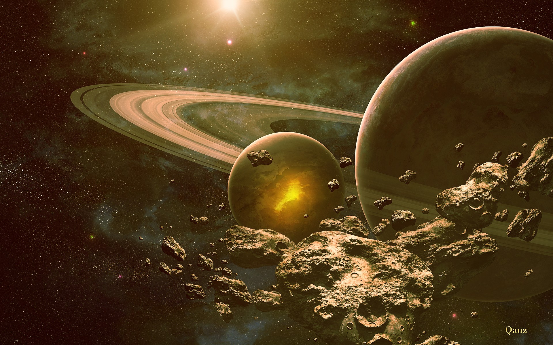 Planetary Ring Sci Fi Wallpapers