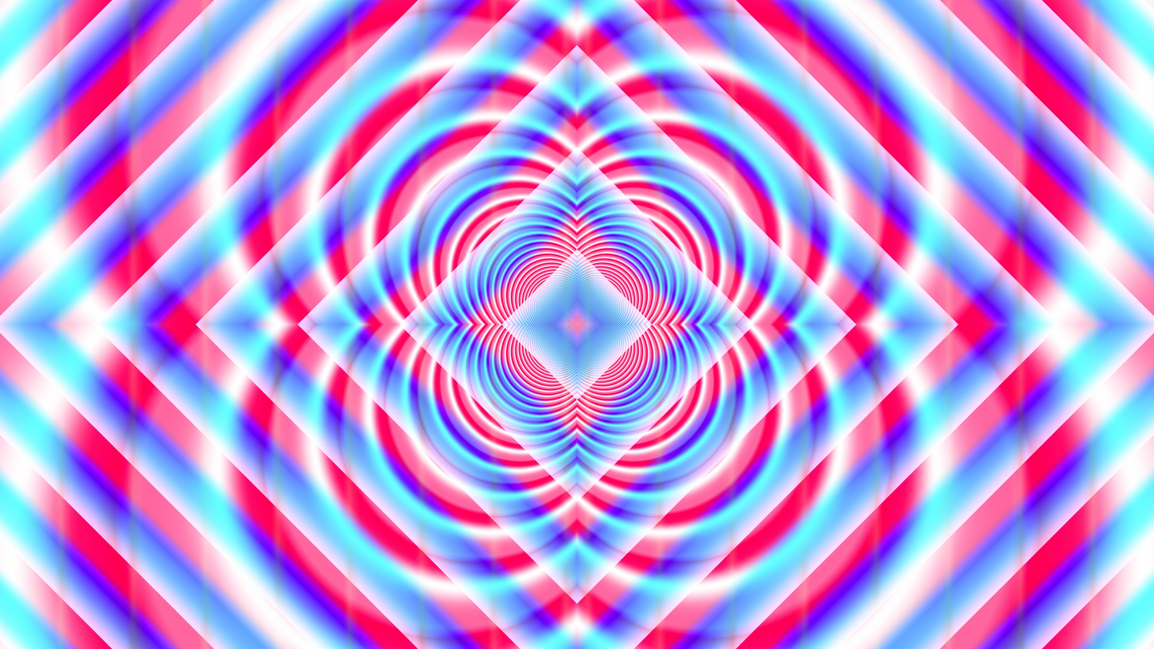 Purple Blue Fractal Abstraction Optical Illusion Wallpapers