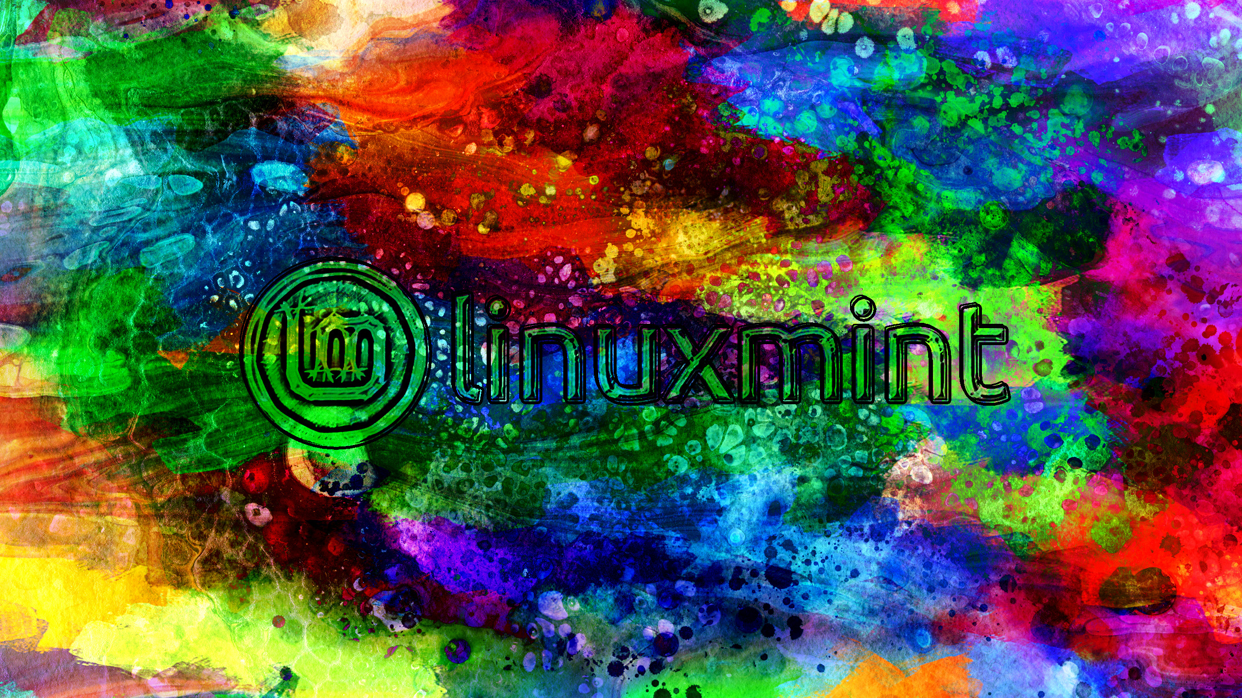 Purple Linux Mint Art Wallpapers