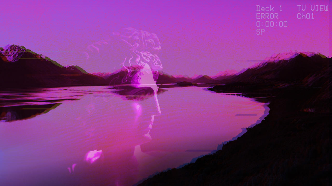 Purple Sunrise 4K Vaporwave Wallpapers