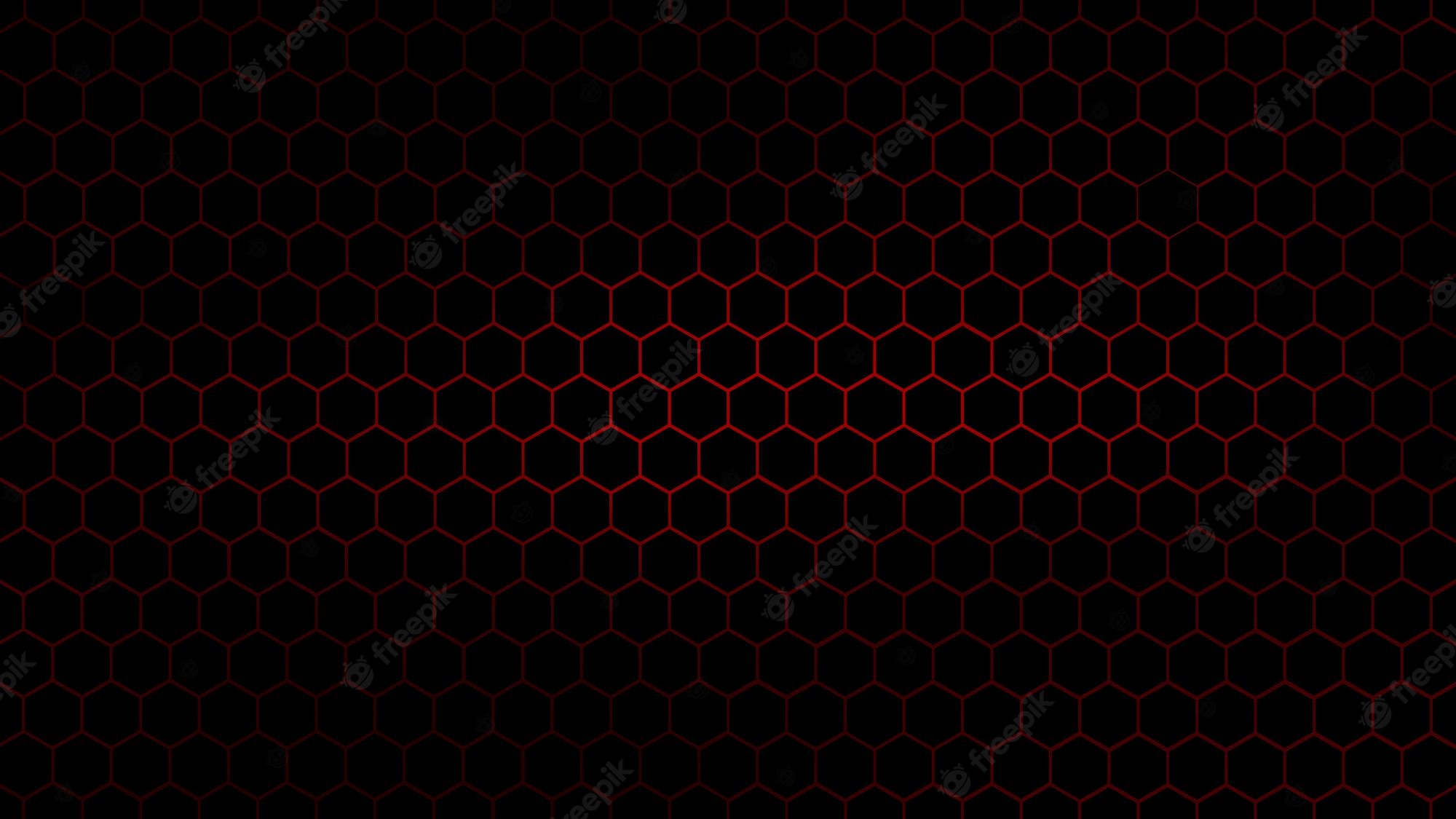 Red Flash Hexagon 4K Wallpapers