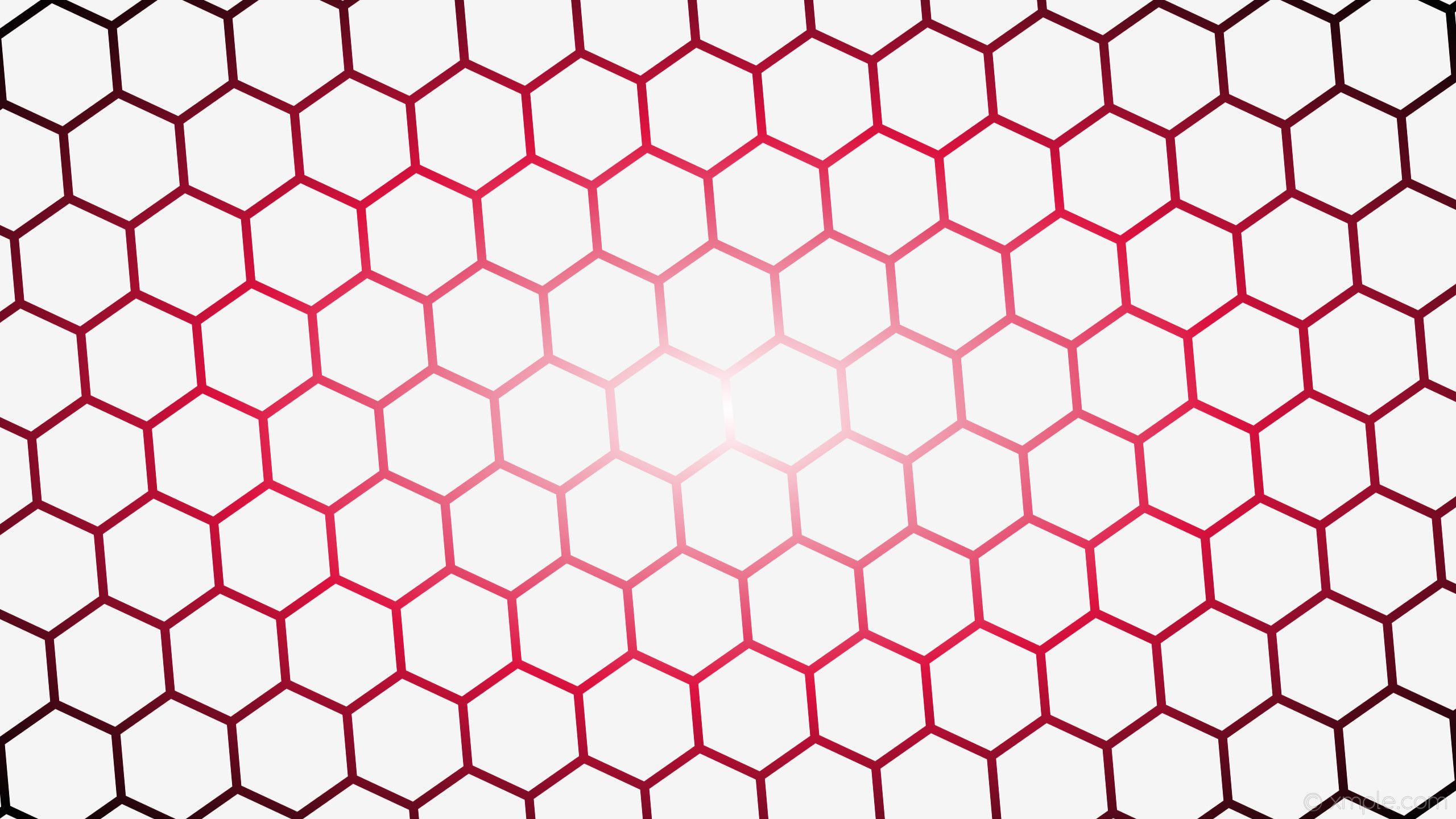 Red Flash Hexagon 4K Wallpapers