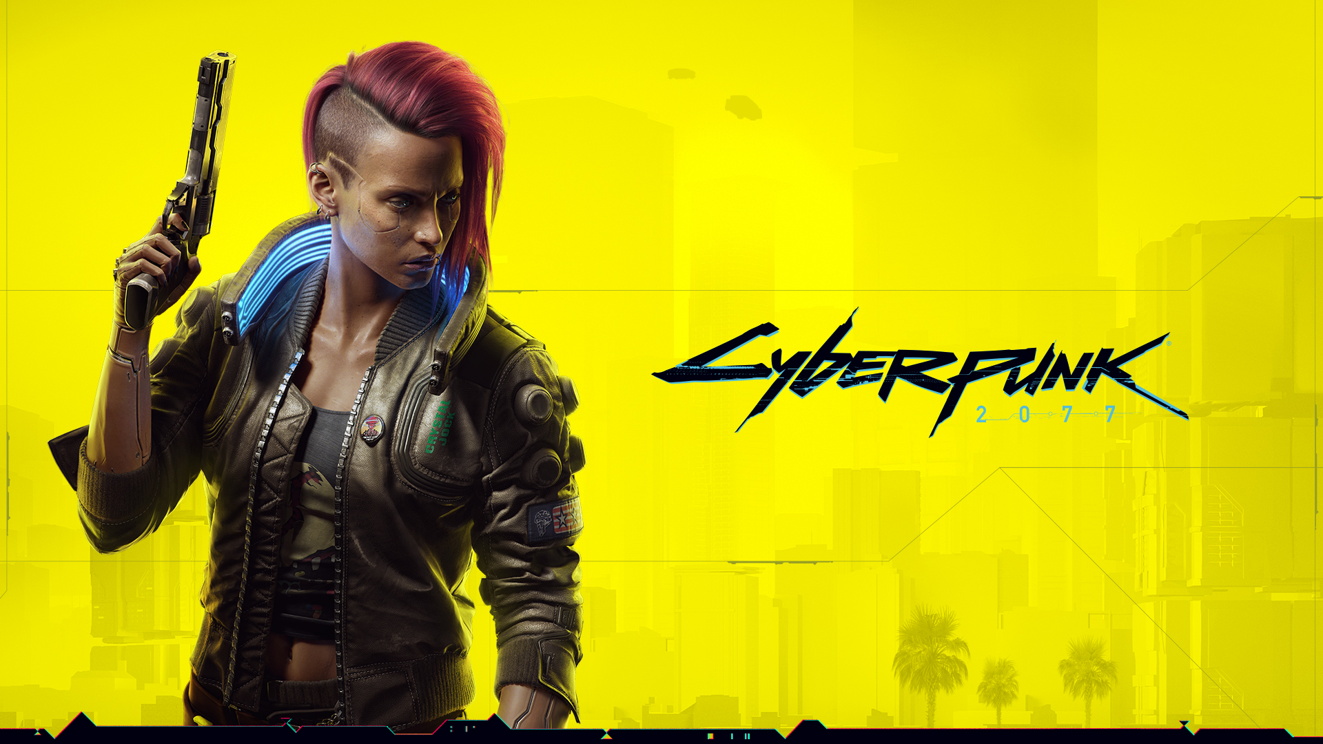 Red Hair Cyberpunk Girl Wallpapers