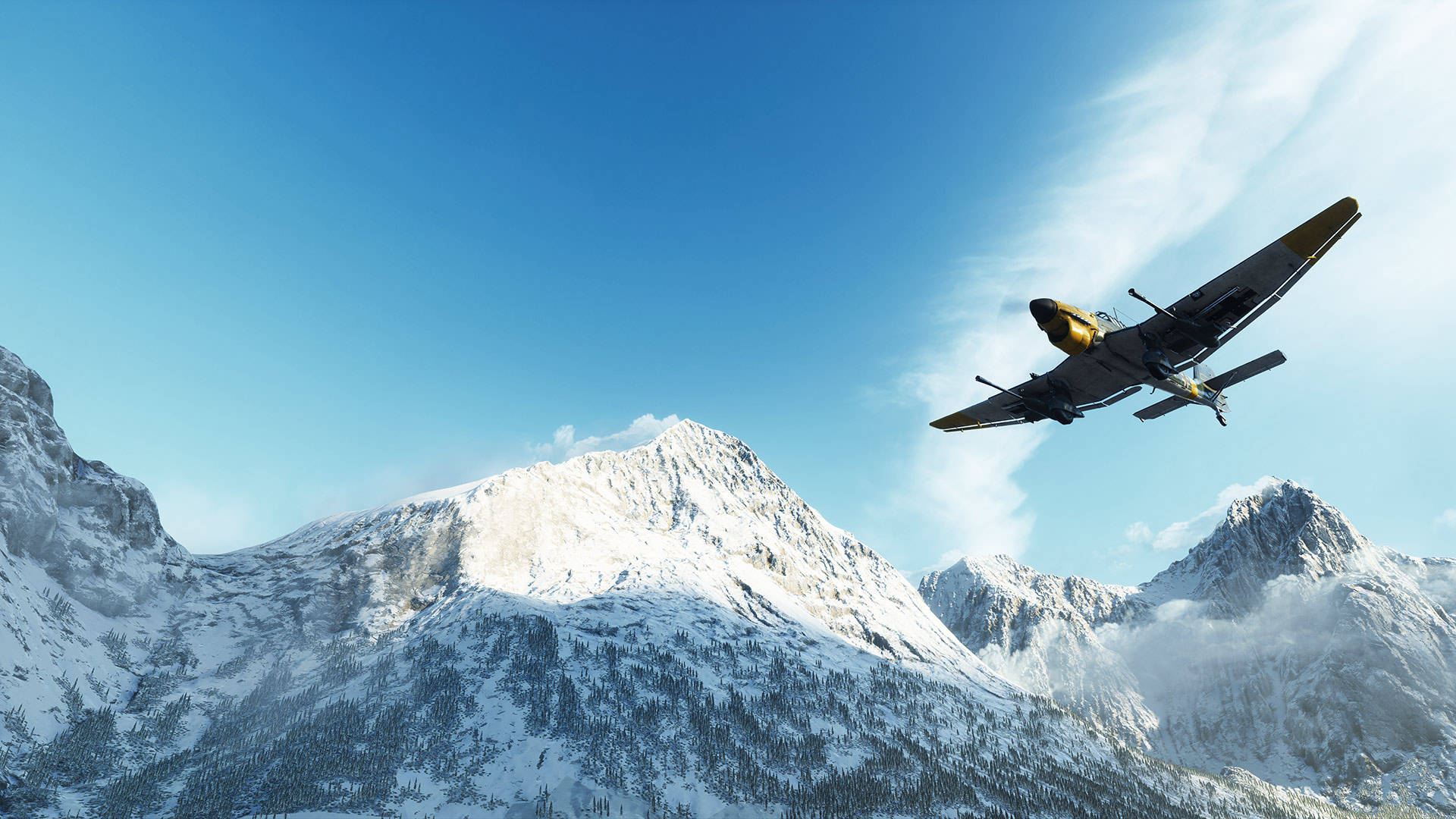 Rocket Flying Over Mountains Wallpapers