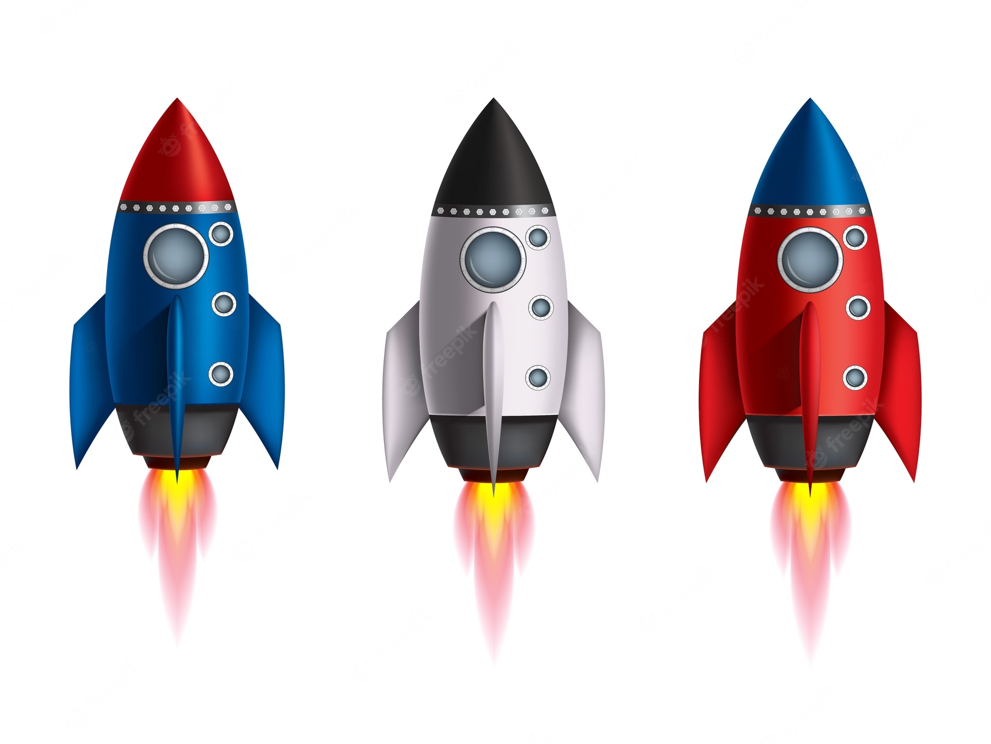 Rocketship Illustration Wallpapers