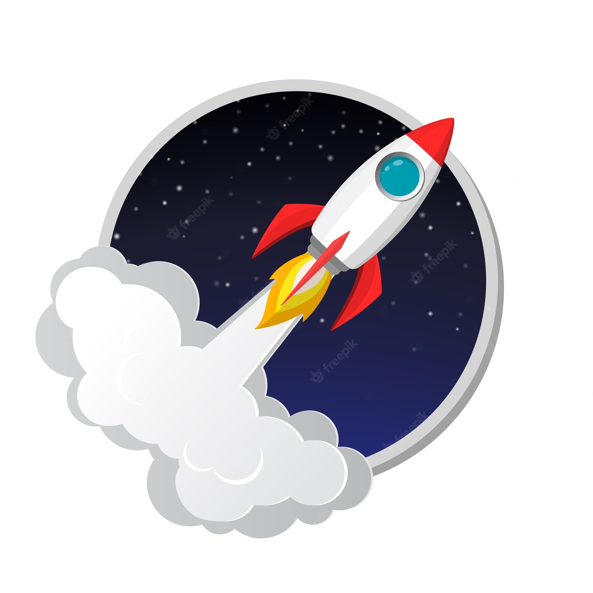 Rocketship Illustration Wallpapers