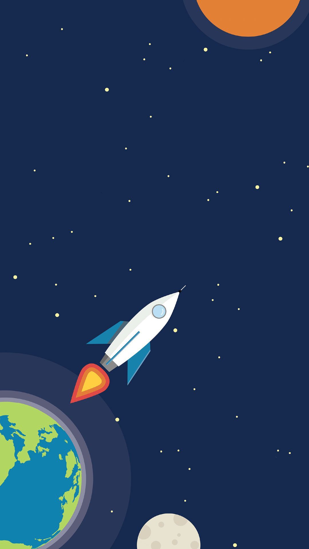 Rocketship Illustration Wallpapers