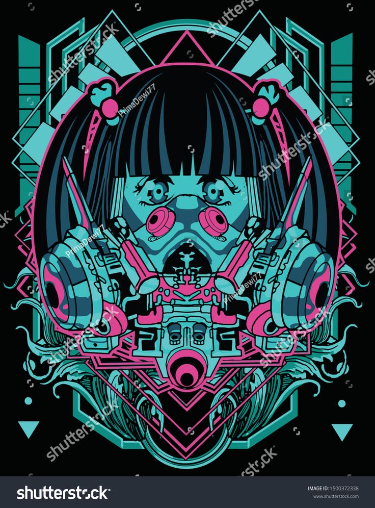 Scary Cyberpunk Warrior Illustration Wallpapers
