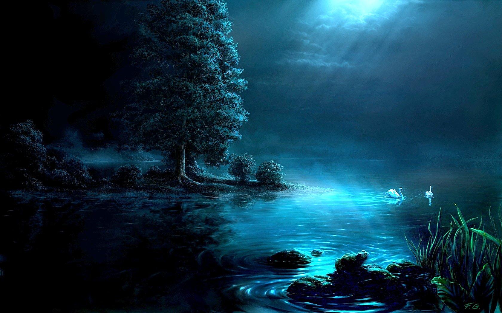 Scenery Night Digital Art Wallpapers