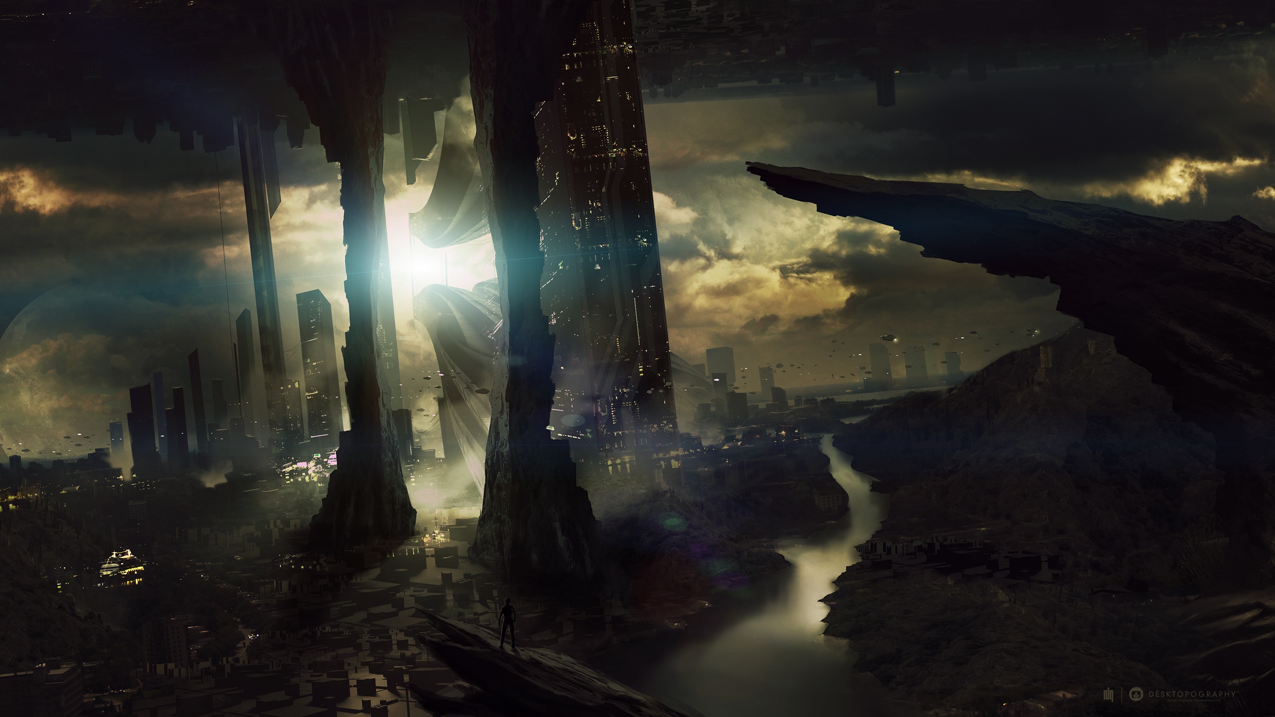 Sci Fi Landscape City Hd Planet Wallpapers