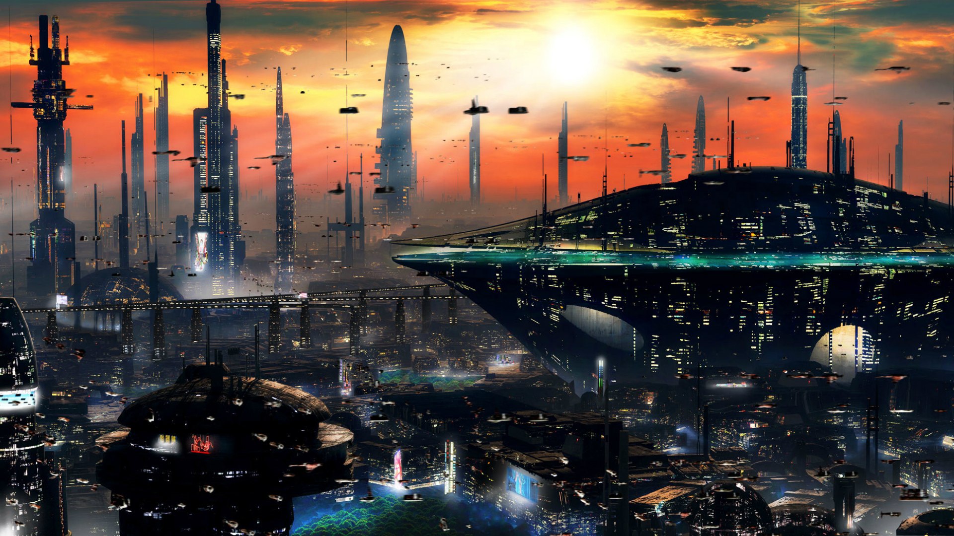 Sci Fi Landscape City Hd Planet Wallpapers