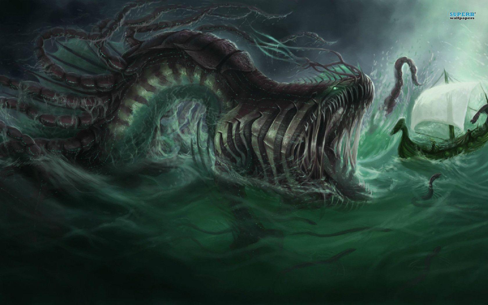 Sea Monster Underwater Creature Wallpapers