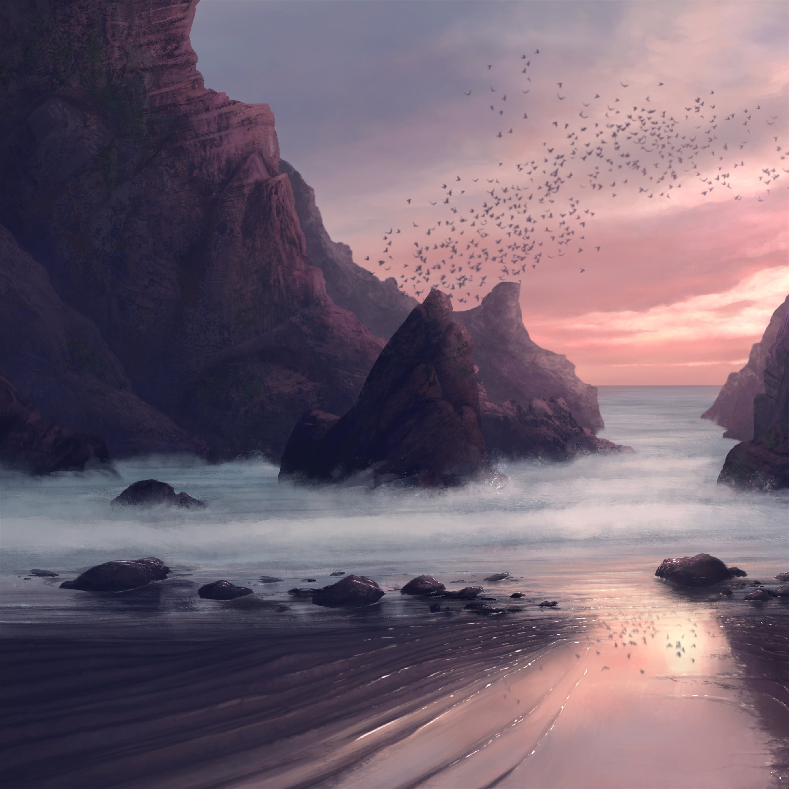 Seascape 2020 Digital Art Wallpapers