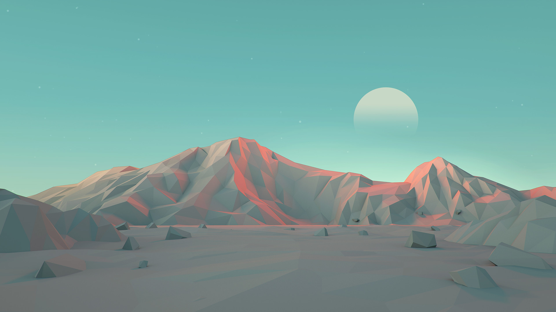 Serenity In Low Poly Wallpapers