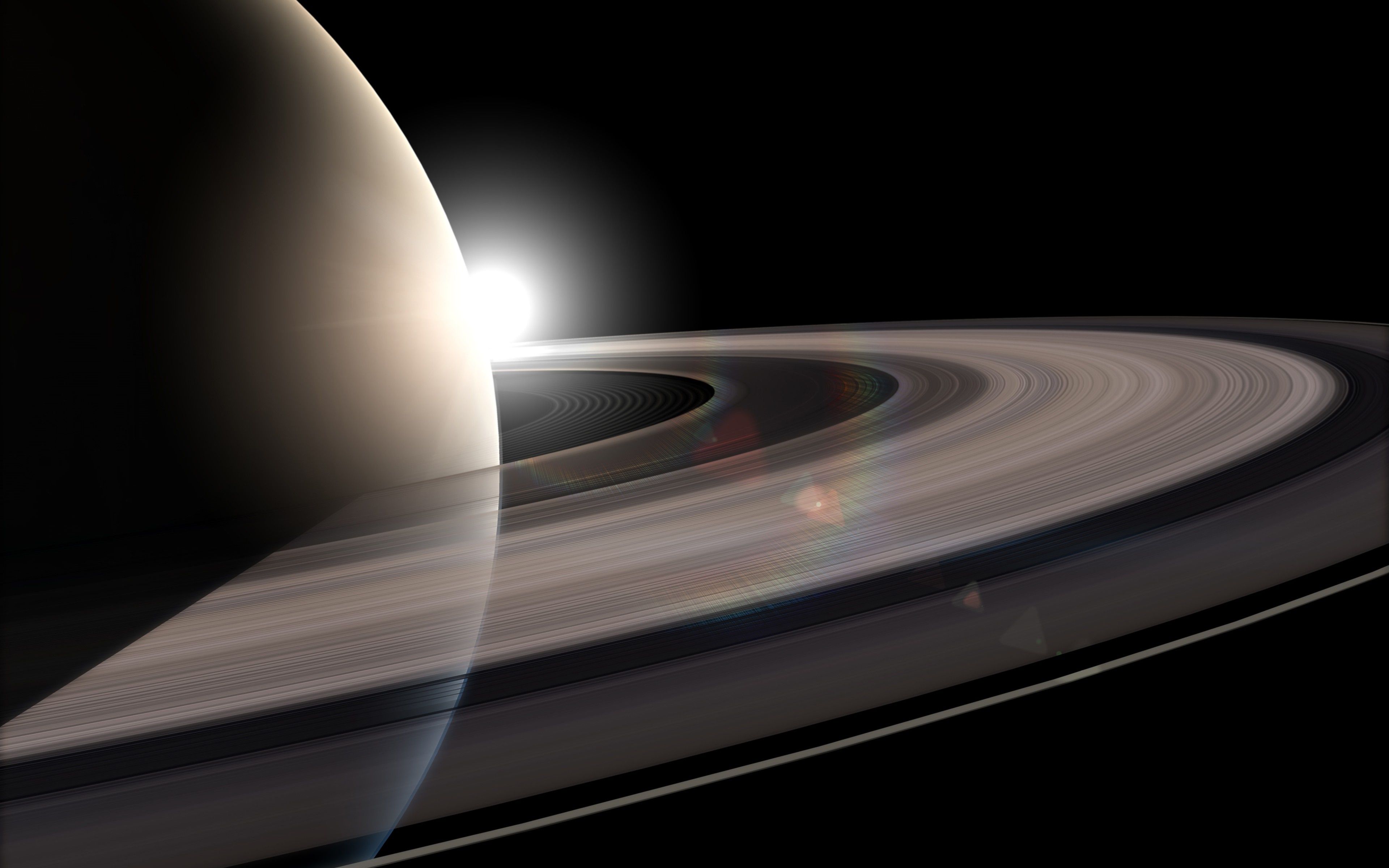 Space Planetary Rings Digital Art Wallpapers