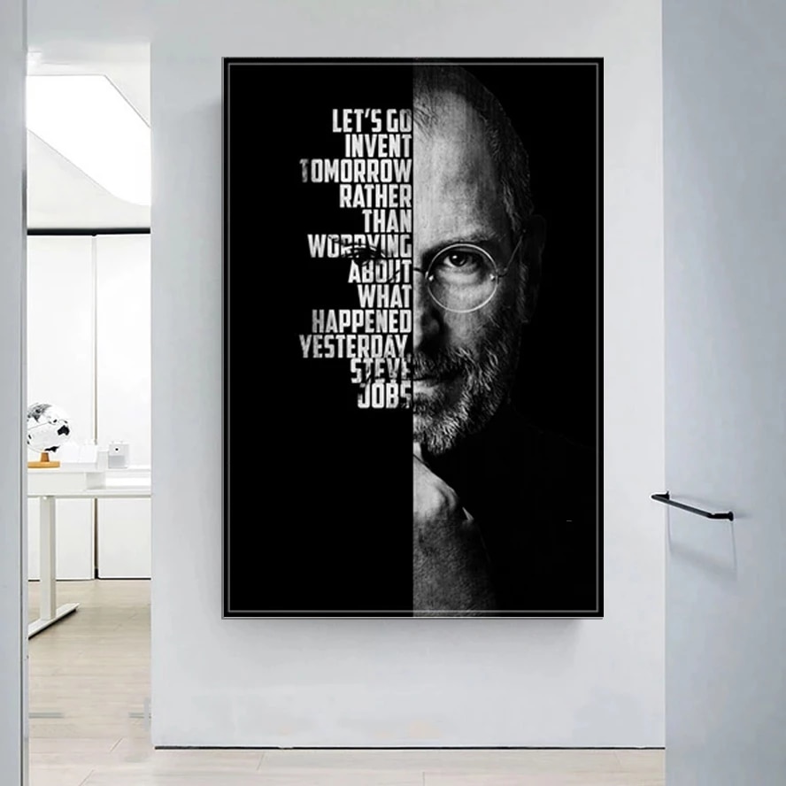 Steve Jobs Blue Face Art Wallpapers