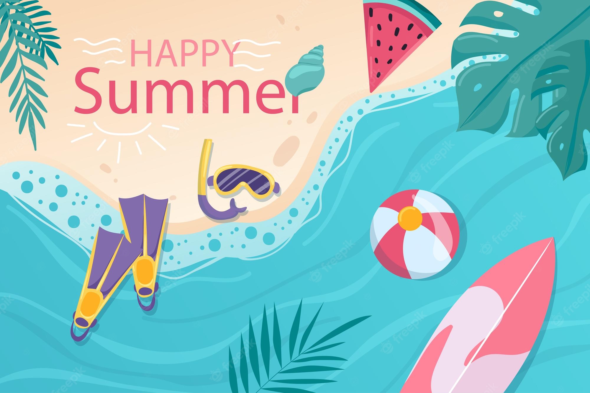 Summer Beach Art Wallpapers