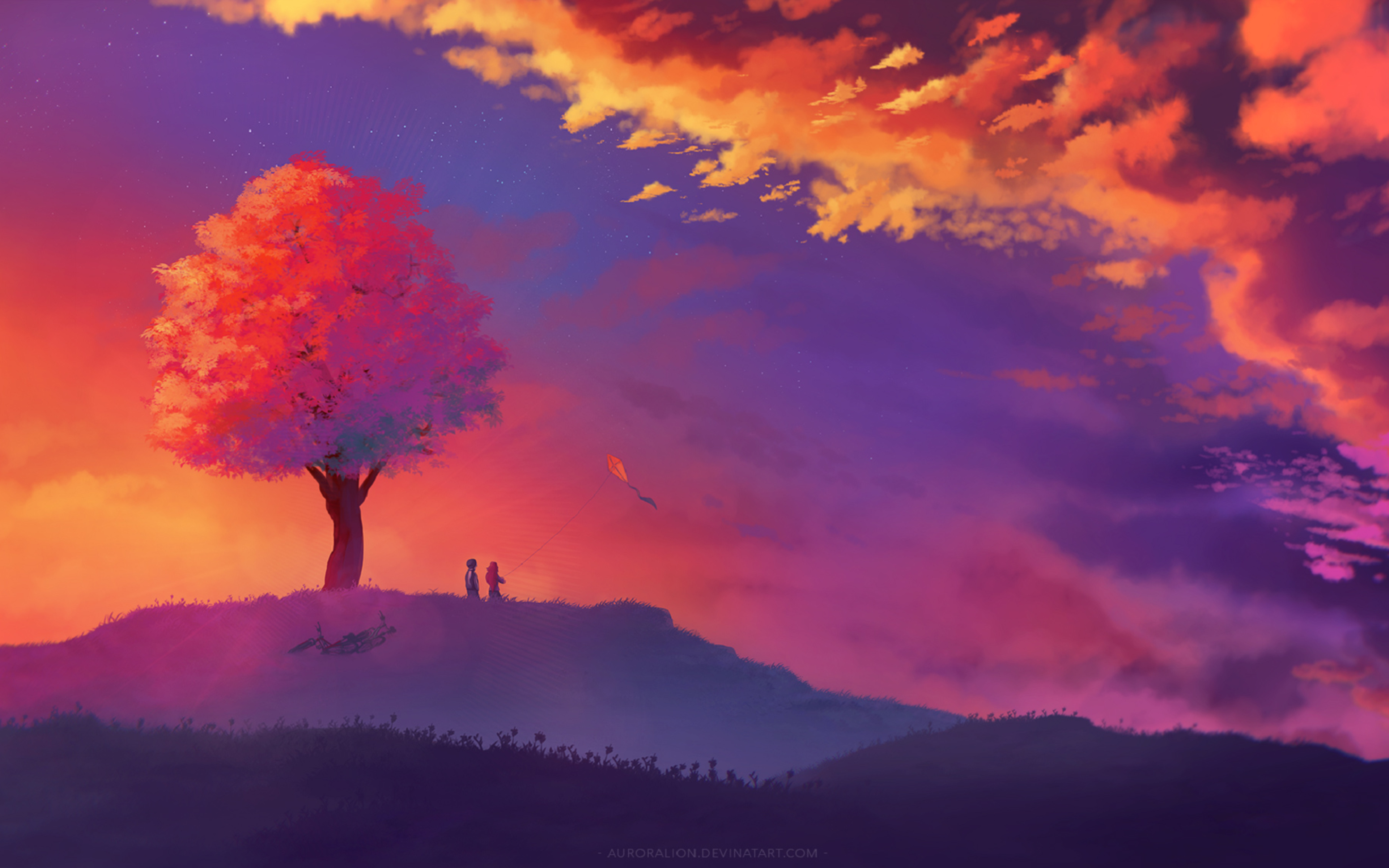 Sunset Colorful Artwork Wallpapers