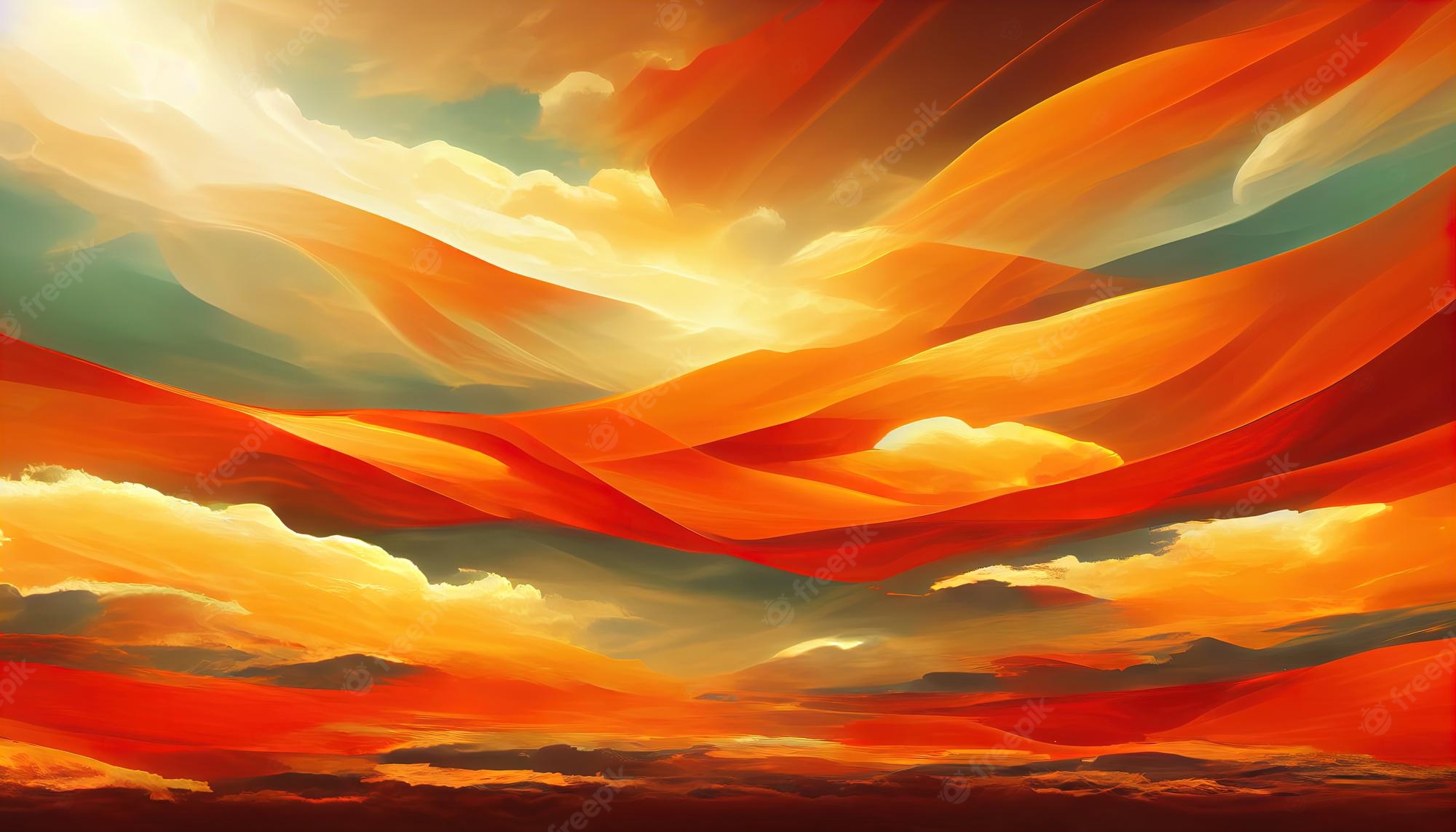 Sunset Colorful Artwork Wallpapers