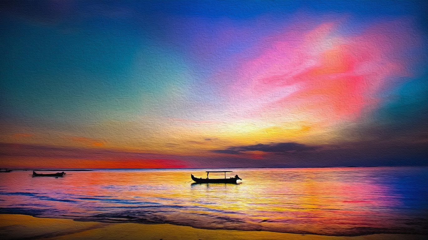 Sunset Colorful Artwork Wallpapers