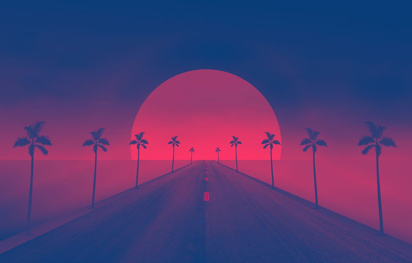 Sunset Retrowave Synthwave Wallpapers