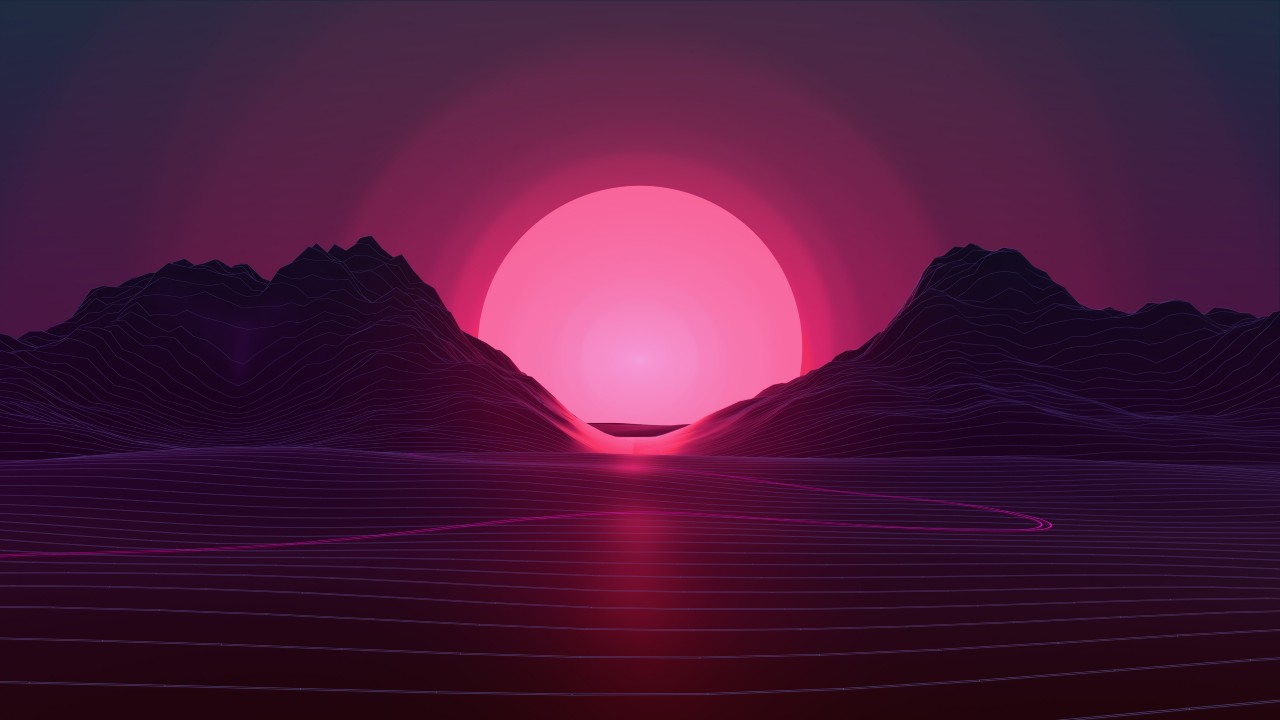 Sunset Retrowave Synthwave Wallpapers