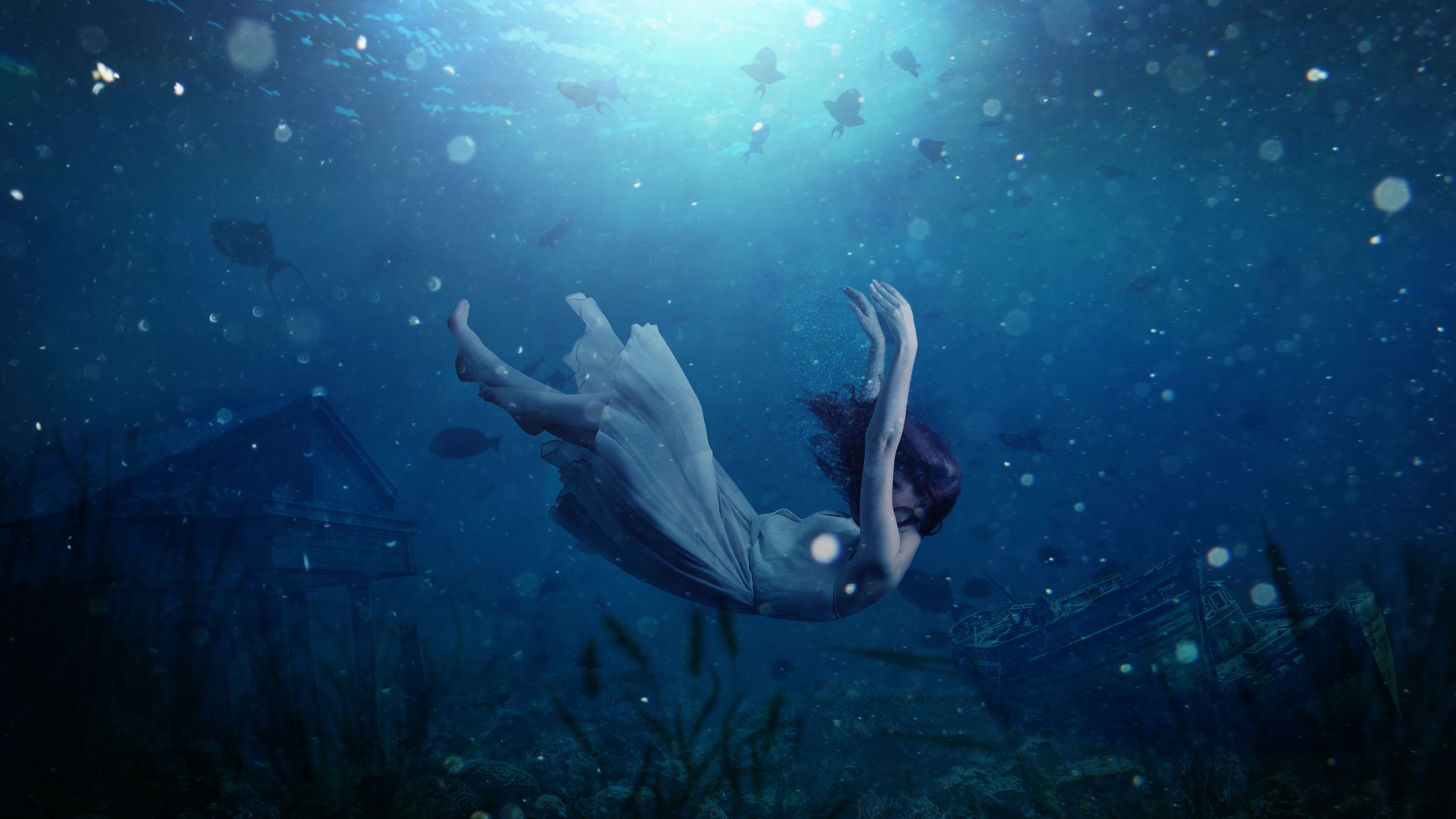 Surreal Women Under Water Wallpapers