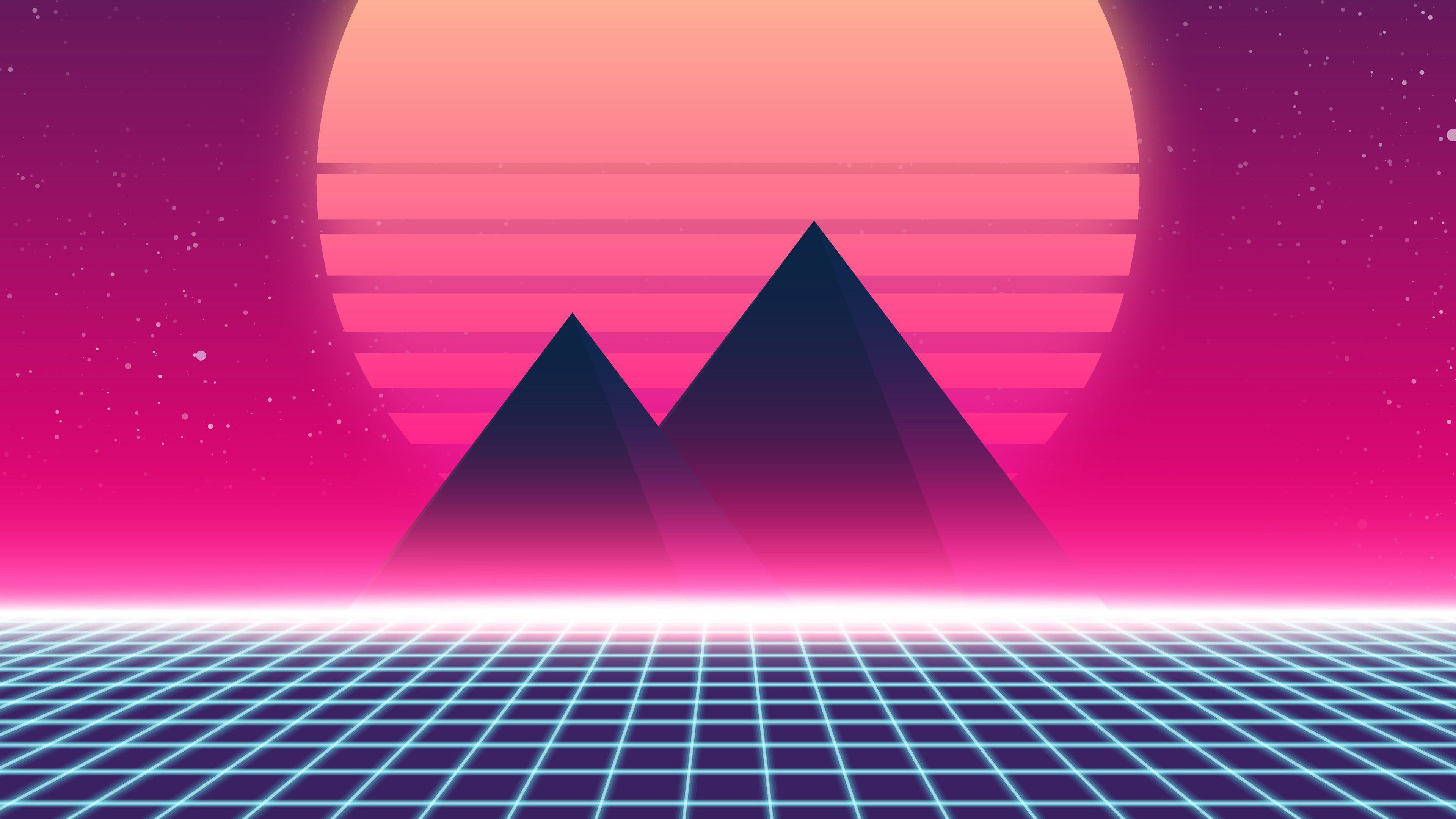 Synthwave Planet Retro Wave Wallpapers